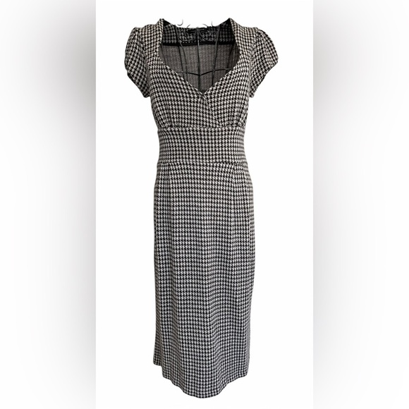 Banana Republic Dresses & Skirts - Banana Republic S Houndstooth Sheath Dress Sweetheart Career Work Cocktail
